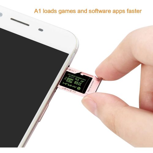  Amplim 32GB Micro SD Card, MicroSD Memory Plus Adapter, Extreme High Speed MicroSDHC U1 Class 10 V10 UHS-I TF Nintendo-Switch, GoPro Hero, Surface, Raspberry Pi, Phone Galaxy, Came