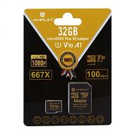 Amplim 32GB Micro SD Card, MicroSD Memory Plus Adapter, MicroSDHC U1 Class 10 V10 UHS-I TF Extreme High Speed Nintendo-Switch, GoPro Hero, Surface, Raspberry Pi, Phone Galaxy, Came