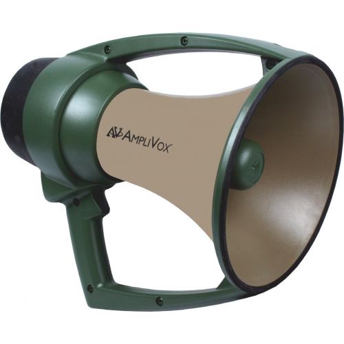  Amplivox WP609R - Promarine Waterproof Megaphone - 22 W Amplifier - Olive, Tan