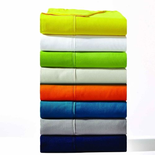  Amrapur Overseas | 1800 Series 100 GSM 3 Piece Solid Microfiber Sheet Set (Paradise Orange, Twin)