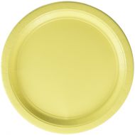 Amscan Light Yellow Round Paper Plates | 10.5 | Party Supply | 120 ct.