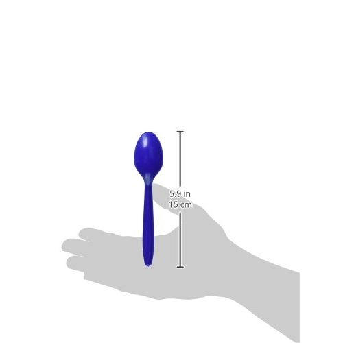  Amscan amscan Bright Royal Blue Plastic Spoons | Party Supply | 480 ct.