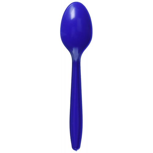  Amscan amscan Bright Royal Blue Plastic Spoons | Party Supply | 480 ct.
