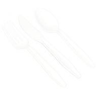 Amscan amscan Big Party Pack Window Box Cutlery Set | White | 210 ct. | Party Supply