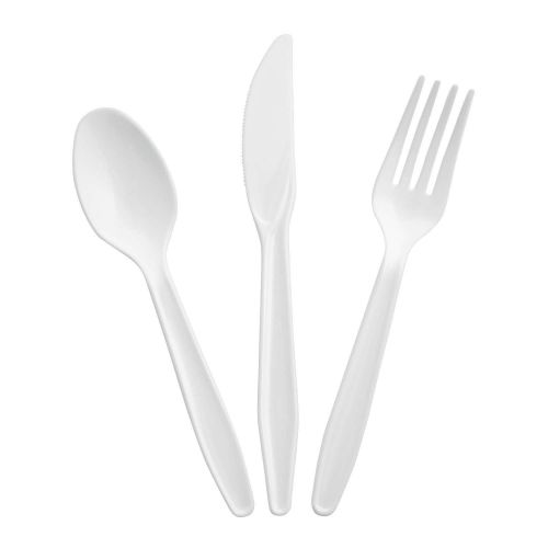  Amscan amscan Big Party Pack Window Box Cutlery Set | White | 210 ct. | Party Supply