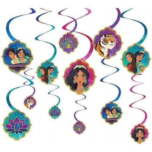  Amscan Disneys Aladdin 2 Spiral Decorations