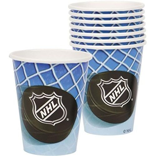  Amscan NHL Ice Time! Collection 9 oz. Paper Party Cups