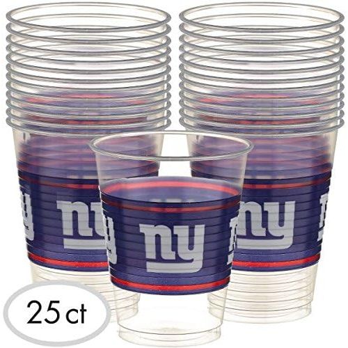  Amscan New York Giants Collection Plastic Party Cups