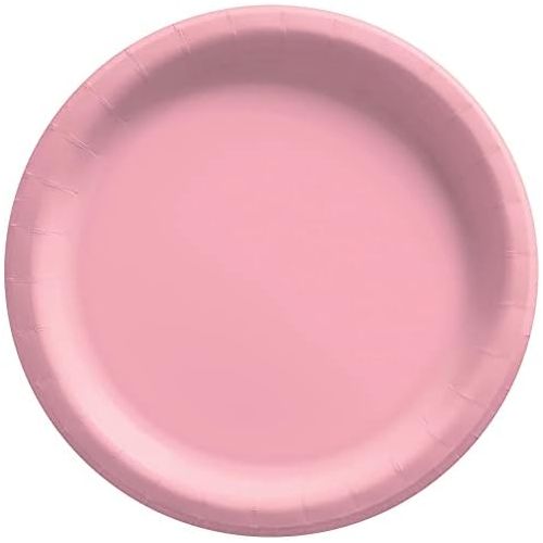  Amscan New Pink Paper Plate Big Party Pack, 50 Ct.