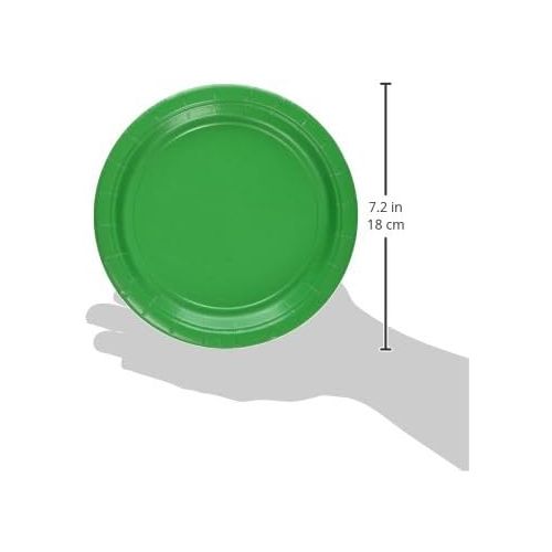  Amscan Big Party Pack Festive Green Paper Plates | 7| Pack of 50 | Party Supply -