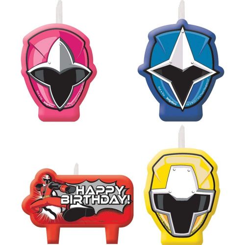  amscan Power Rangers Ninja Steel Candle Set, Multi Color, One Size (171723)