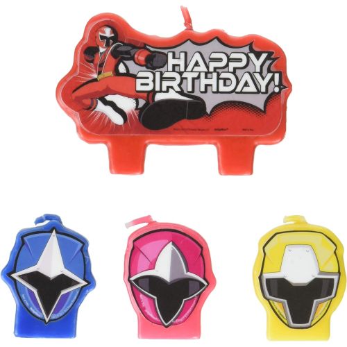  amscan Power Rangers Ninja Steel Candle Set, Multi Color, One Size (171723)