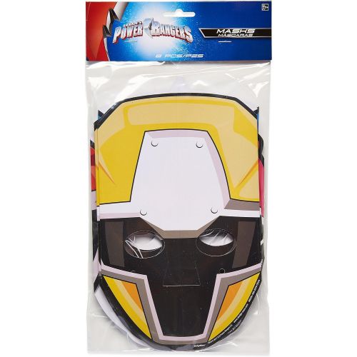  Amscan Power Rangers Ninja Steel Paper Mask, Party Favor