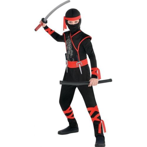  amscan Kids Shadow Ninja Costume Small (4-6) 3 Pcs. Black