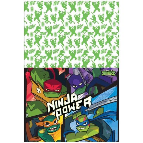  Amscan Rise of the Teenage Mutant Ninja Turtle Plastic Table Cover - 54 x 96 Multicolor 1 Pc.