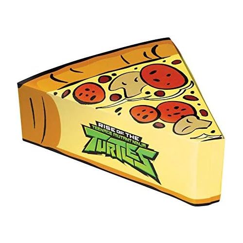  Amscan Rise of the TMNT Pizza-Shaped Favor Boxes- 8 pcs, Multi-colored, One Size