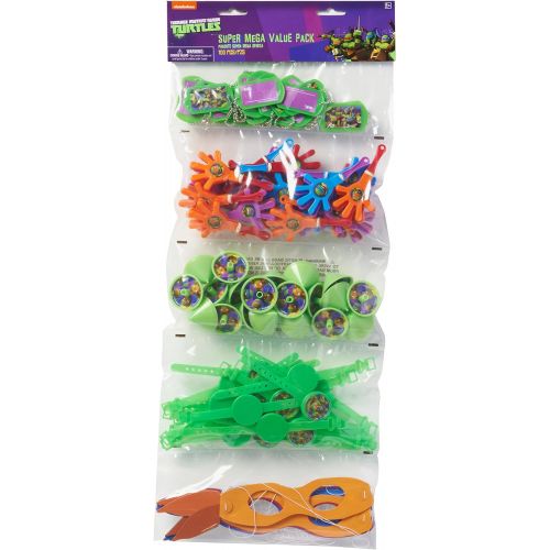  amscan Teenage Mutant Ninja TurtlesParty Supplies Party Favor Pack of 100,Multi Color,24 x 9 1/4