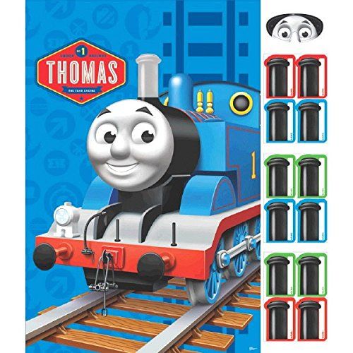  Amscan Fun Thomas The Tank Birthday Party Game Activity, 24 x 37, Pack of 14.