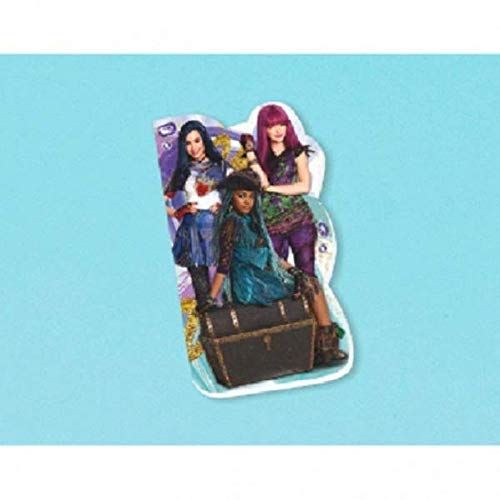  Amscan 398692 Die Cut Notepad Favor Disney Descendants 2 Collection, Blue