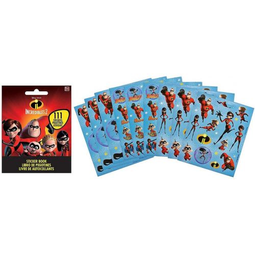  Amscan ⓒDisney/Pixar Incredibles 2 111 piece Sticker Book 1 Book