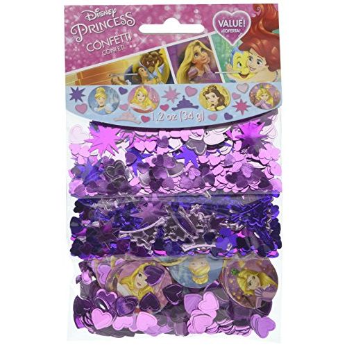  Amscan 361621 Confetti Disney Princess Dream Big Collection 1 pack Party Accessory,Pink,purple,1.2oz.