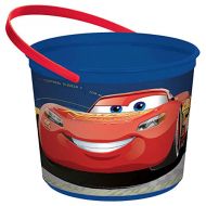 Amscan 261763 DisneyCars 3 Blue Plastic Container,One Size, Multicolor