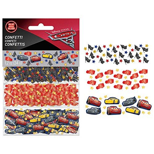  amscan 361763 DisneyⓒCars 3 Value Confetti, 1 pack, Party Favor, Multicolor