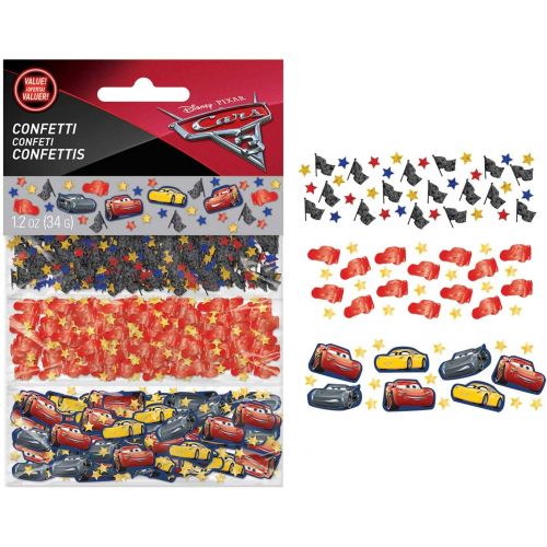  amscan 361763 DisneyⓒCars 3 Value Confetti, 1 pack, Party Favor, Multicolor