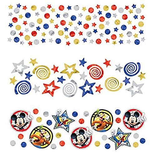  Amscan 361789 Disneyⓒ Mickey on the Go Value Pack Confetti, 1 pack, Party Favor