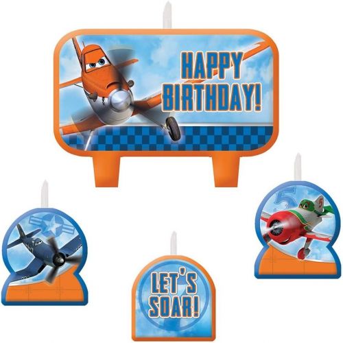  1 X Disney Planes 2 Birthday Candle Set 4 pcs by Amscan