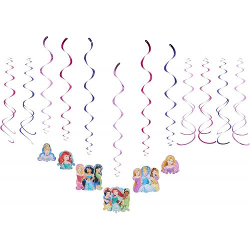  Amscan Swirl Decorations Disney Princess Dream Big Collection Party Accessory