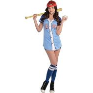 할로윈 용품amscan Adult Baseball Babe Costume - Large (10-12)