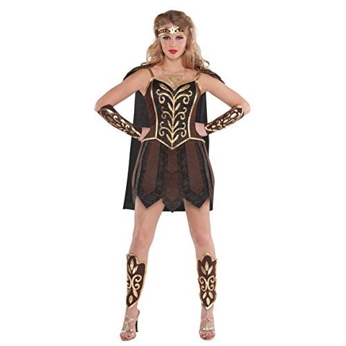  할로윈 용품amscan 843122 Warrior Princess Costume, Adult Medium Size, 1 Piece