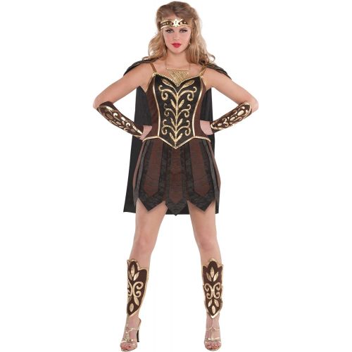  할로윈 용품amscan 843122 Warrior Princess Costume, Adult Medium Size, 1 Piece