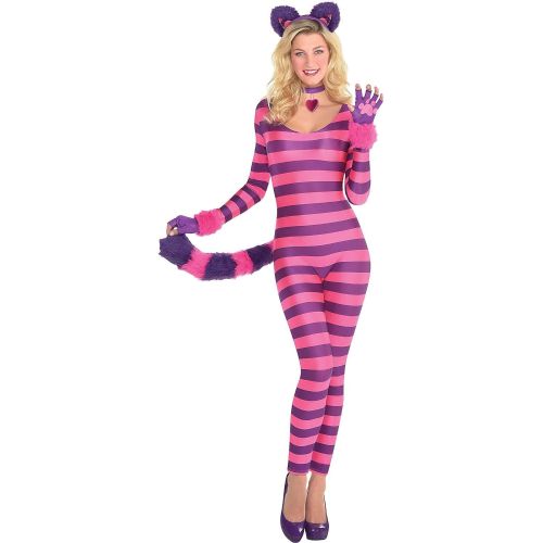  할로윈 용품Amscan Suit Yourself Lady Cheshire Kitty Cat Halloween Costume for Women, Includes Accessories