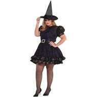 할로윈 용품Amscan Adult Black Magic Witch Costume - Plus XXL (18-20)