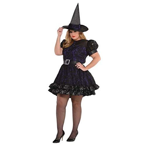  할로윈 용품Amscan Adult Black Magic Witch Costume - Plus XXL (18-20)