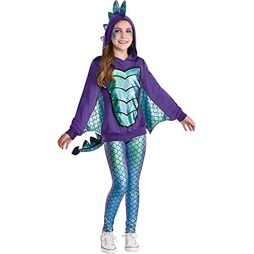  할로윈 용품Amscan Mystical Dragon Halloween Costume for Kids Includes Hoodie with Detachable tails and Leggings