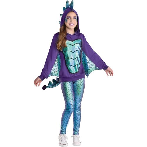  할로윈 용품Amscan Mystical Dragon Halloween Costume for Kids Includes Hoodie with Detachable tails and Leggings