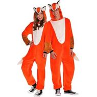 Amscan Suit Yourself Zipster Fox One Piece Halloween Costume for Adults, Medium