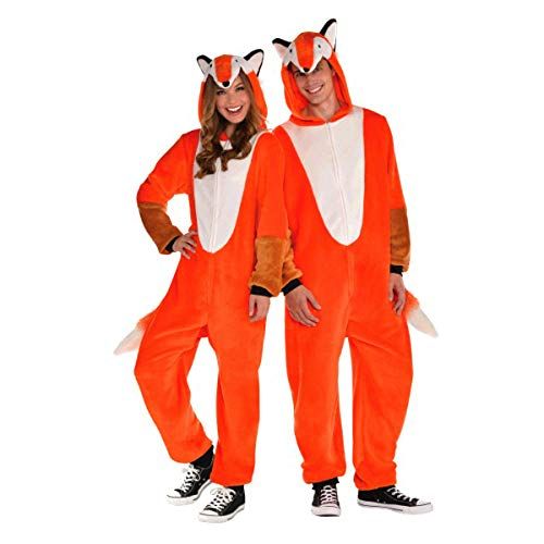  할로윈 용품Amscan Suit Yourself Zipster Fox One Piece Halloween Costume for Adults, Medium