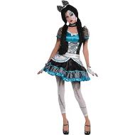 할로윈 용품amscan Shattered Doll Adult Costume