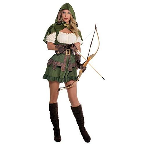  할로윈 용품amscan Adult Lady Robin Hood Costume - Medium (8-10), Multicolor