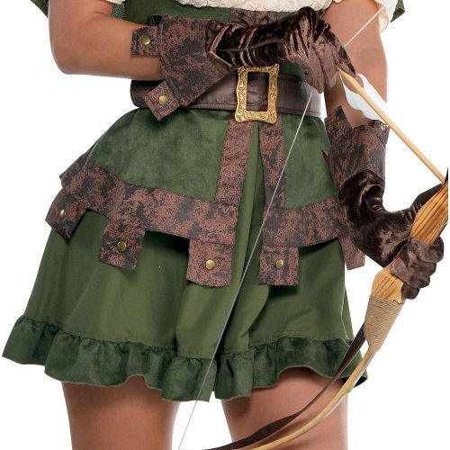  할로윈 용품amscan Adult Lady Robin Hood Costume - Medium (8-10), Multicolor