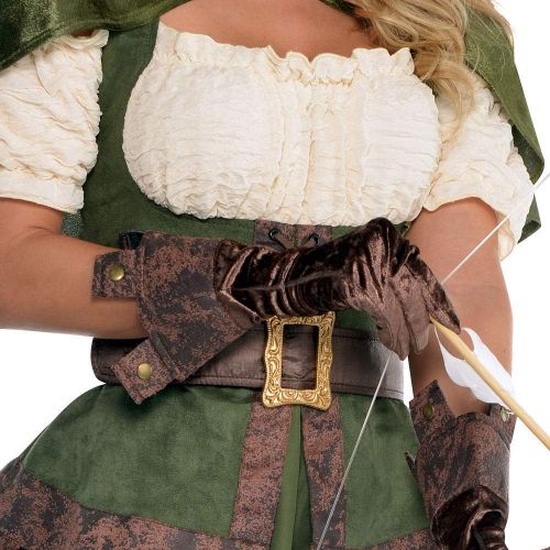  할로윈 용품amscan Adult Lady Robin Hood Costume - Medium (8-10), Multicolor