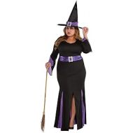 할로윈 용품Amscan 849720 Adult Witchy Witch Costume, Plus XXL Size