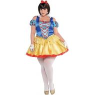 할로윈 용품amscan 847783 Adult Snow White Costume, Plus XXL Size
