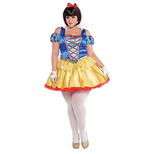  할로윈 용품amscan 847783 Adult Snow White Costume, Plus XXL Size