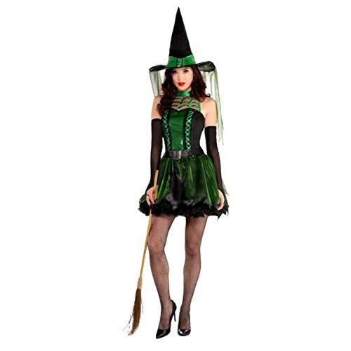  할로윈 용품amscan Adult Spell Caster Witch Costume - X-Large (14-16), Green/Black