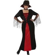 amscan 841313 Black and Red Vampire Costume, Adult Plus XXL Size, 1 Piece